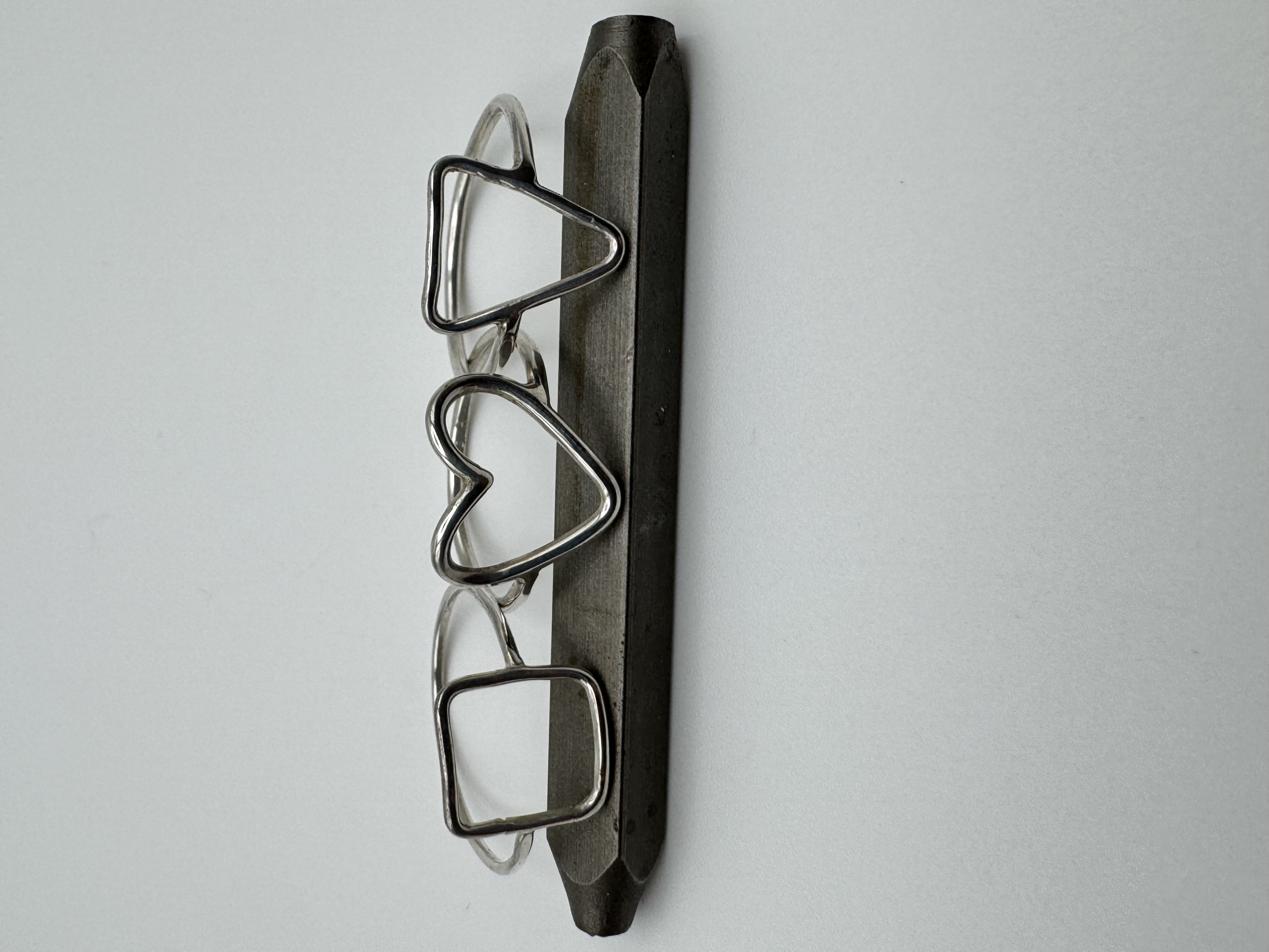 Shape Rings - Heart, Triangle, Square